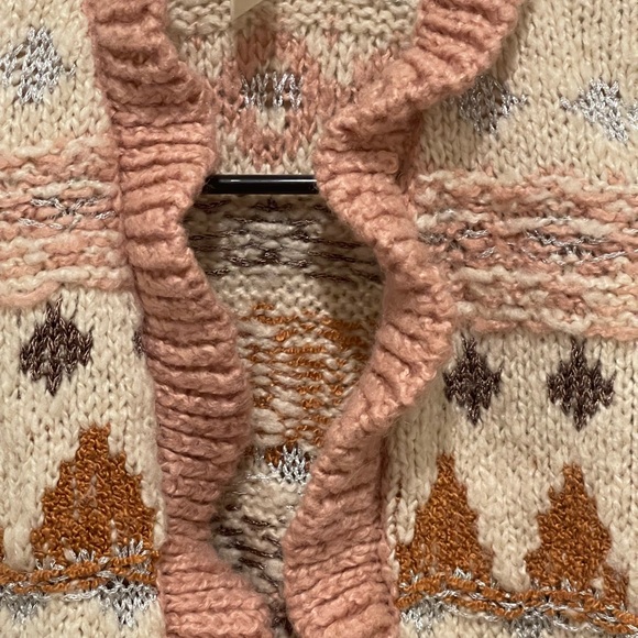 Matilda Jane Just Imagine Stephanie Open Front Knit Sweater Cardigan Size 4 - Picture 3 of 6